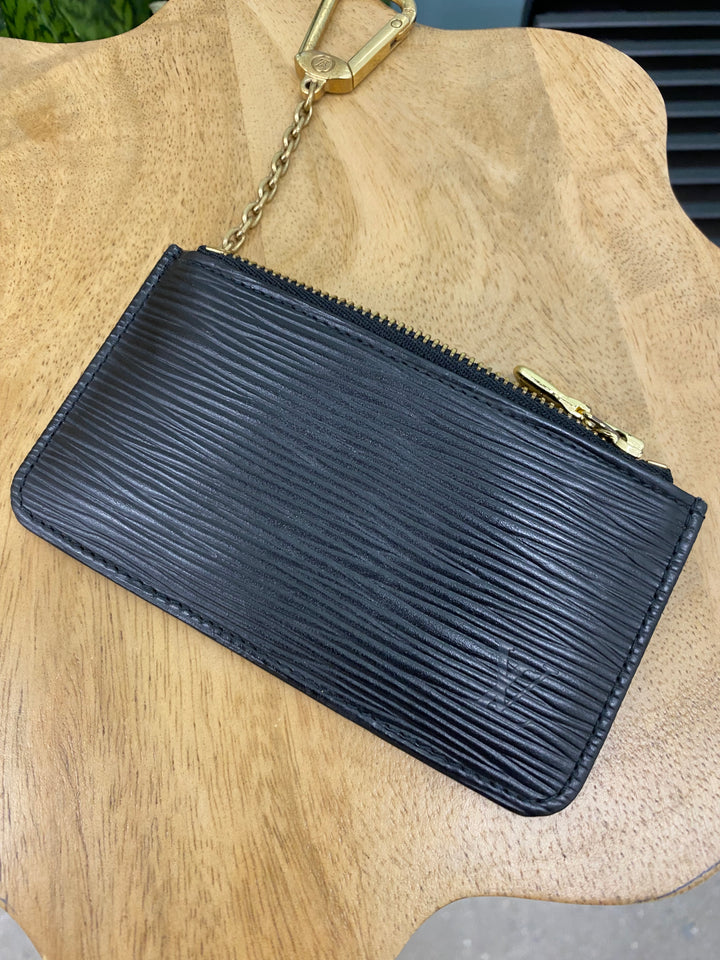 Louis Vuitton Black Epi Key Cles (7898)