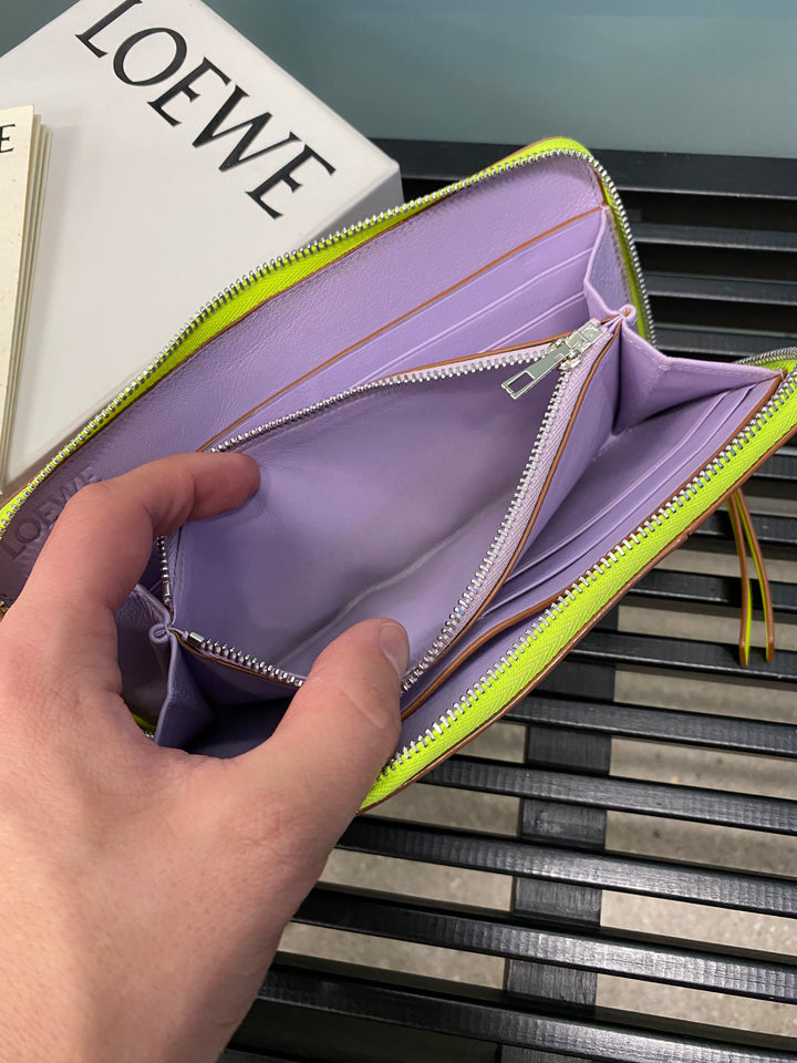 Loewe Tri Colored Puzzle Zippy Wallet (8350)