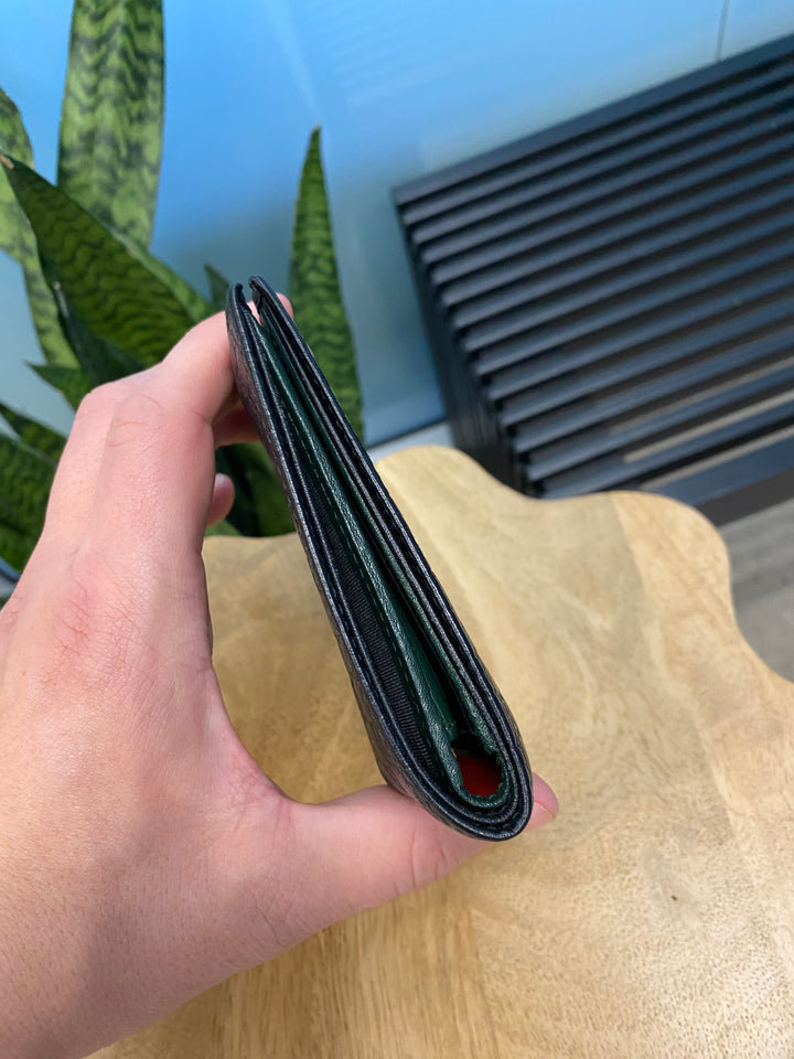 Gucci Black Micro Guccissima Billfold Wallet (3665)