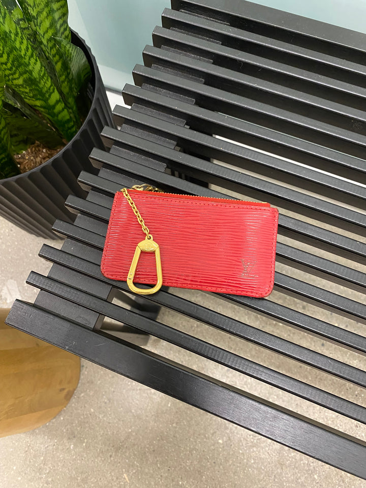 Louis Vuitton Red Epi Key Cles (0566)