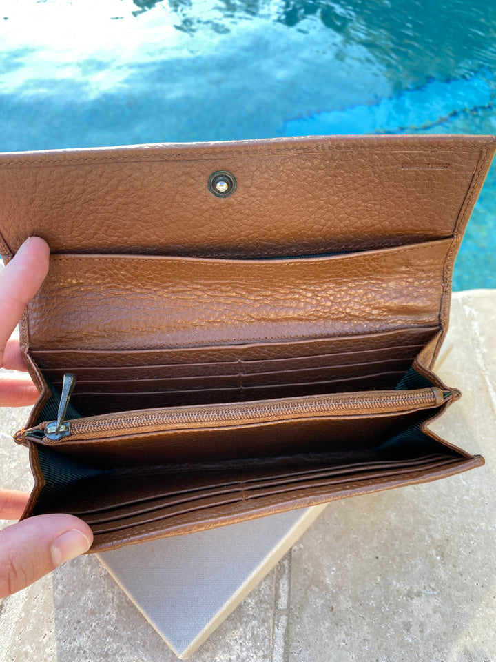 Burberry Vintage Leather Long Wallet (3325)