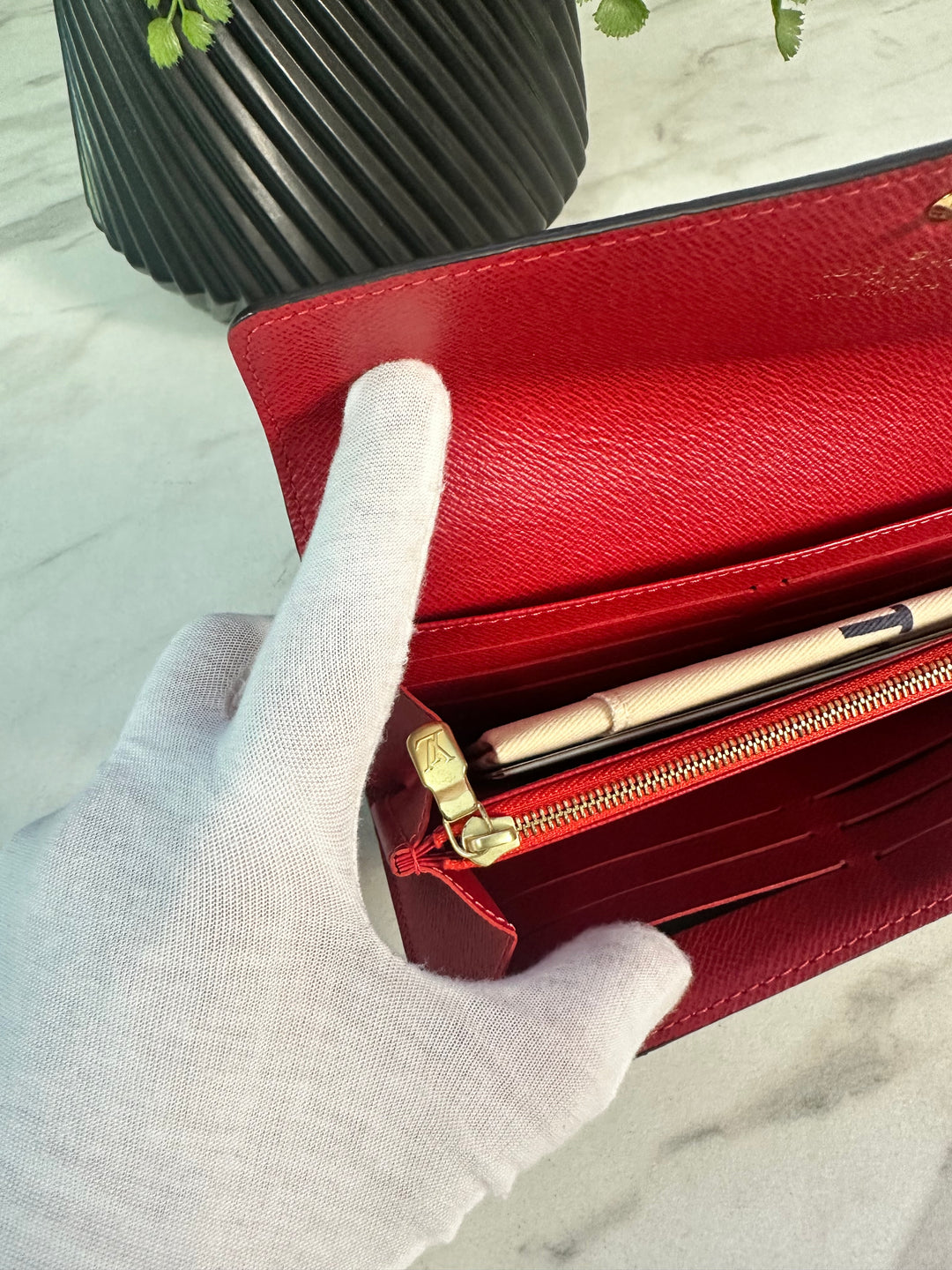 Louis Vuitton Monogram Patches Sarah Wallet (1276)