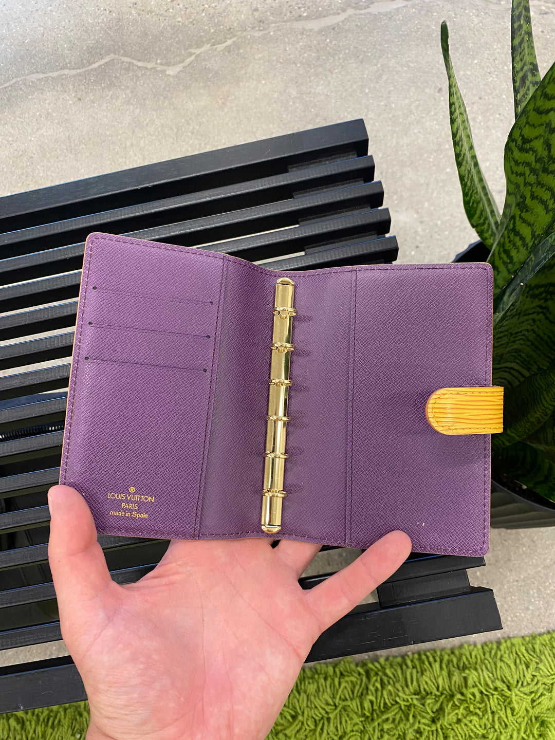 Louis Vuitton Yellow Epi Agenda PM (9490)
