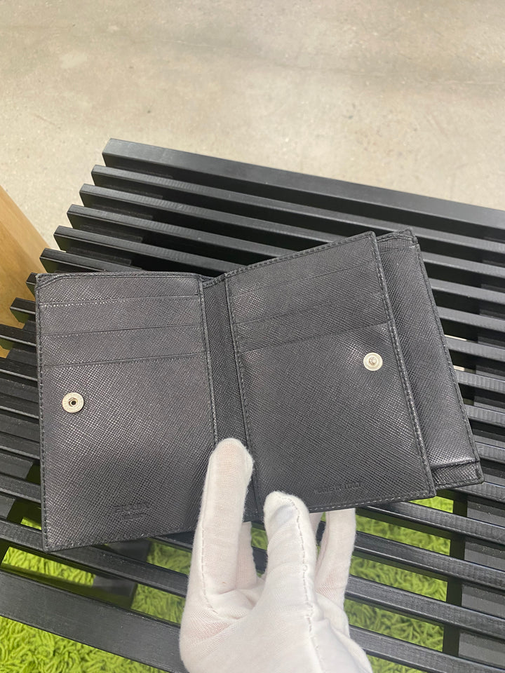 Prada Khaki Nylon Compact Wallet (6287)