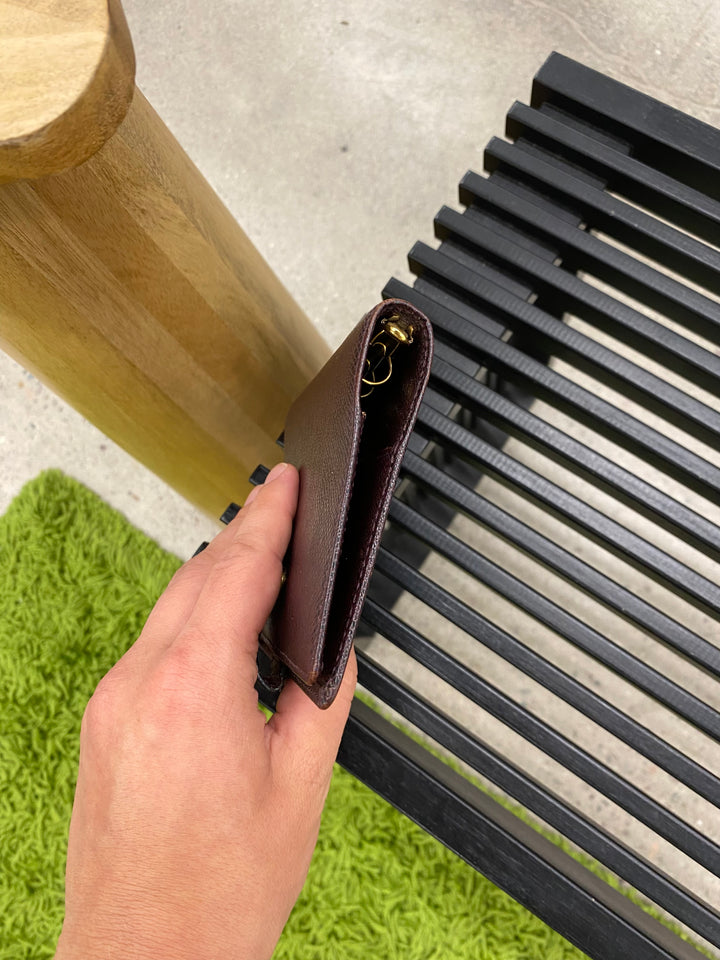 Louis Vuitton Burgundy Taiga Leather Agenda PM (9506)
