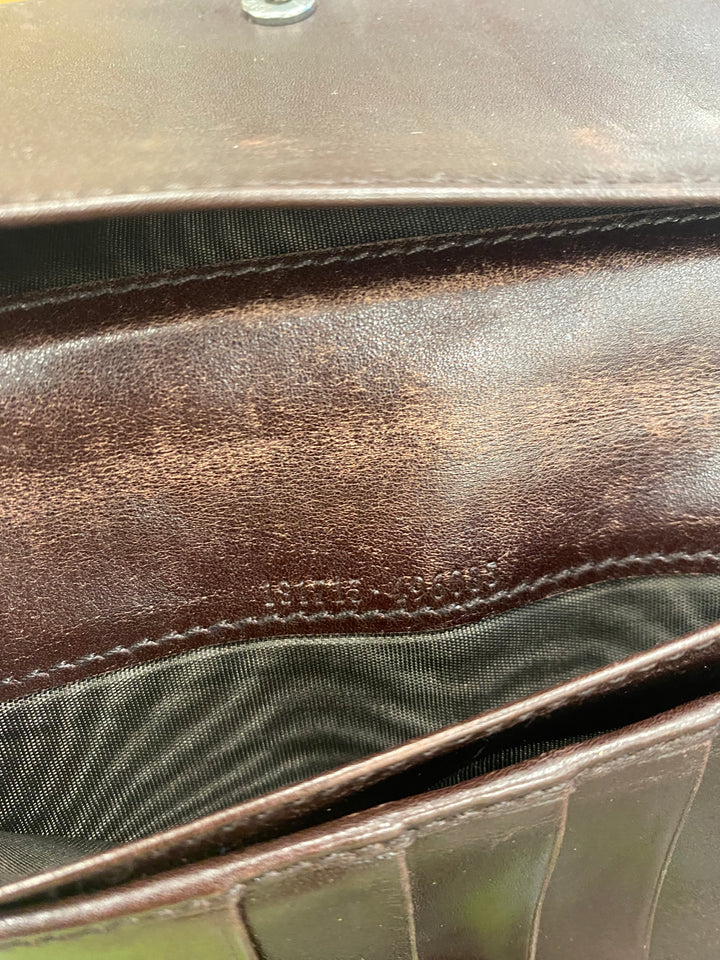 Gucci Brown Guccissima Long Flap Wallet (9869)