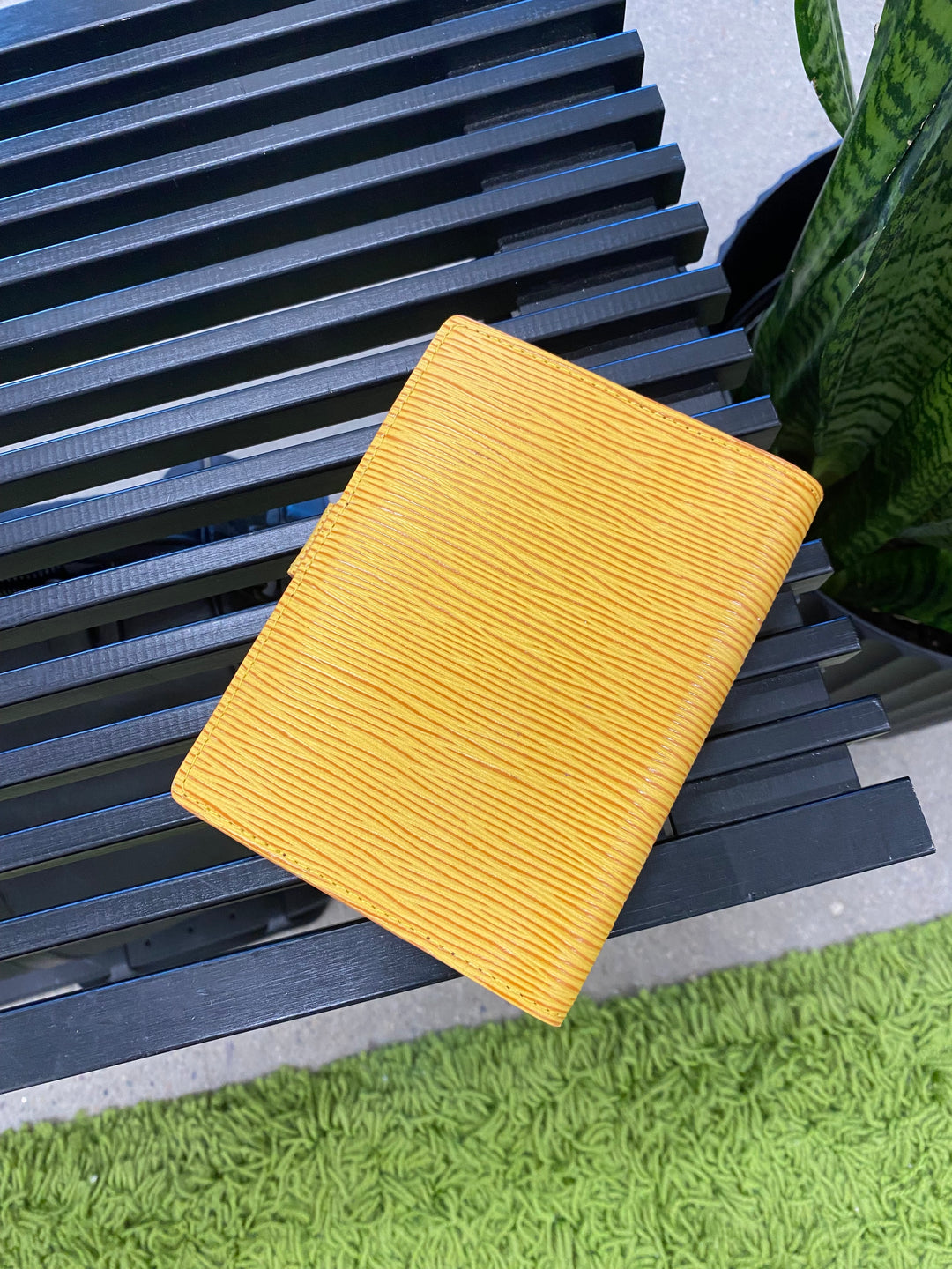Louis Vuitton Yellow Epi Agenda PM (9490)