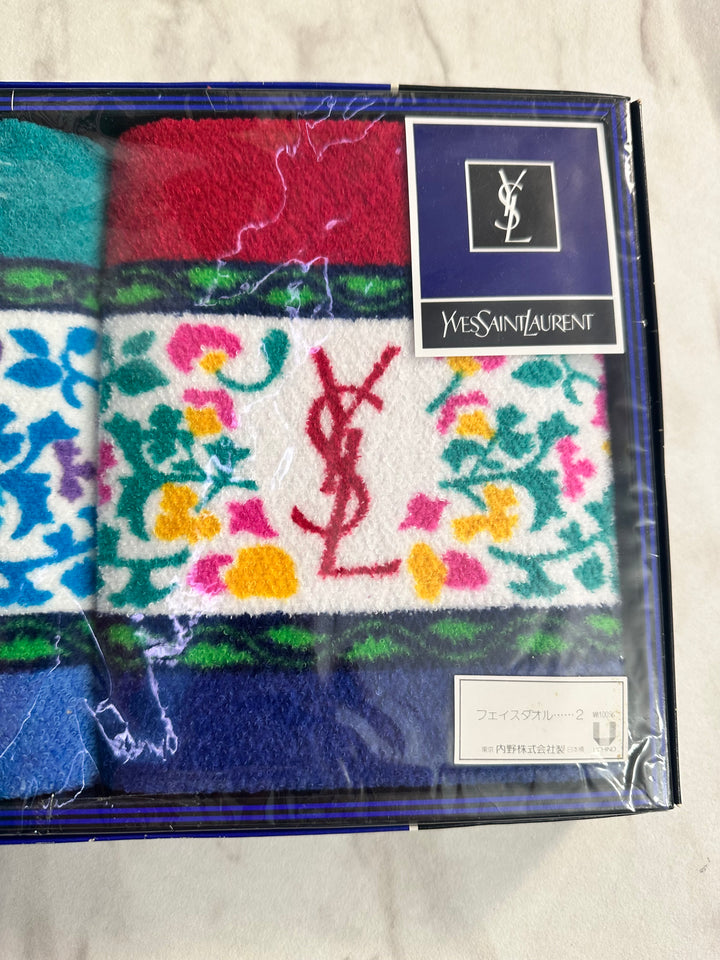 Saint Laurent YSL Floral Two Towel Set (8712)