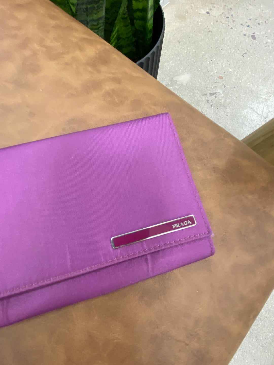 Prada Purple Nylon Long Wallet (5333)