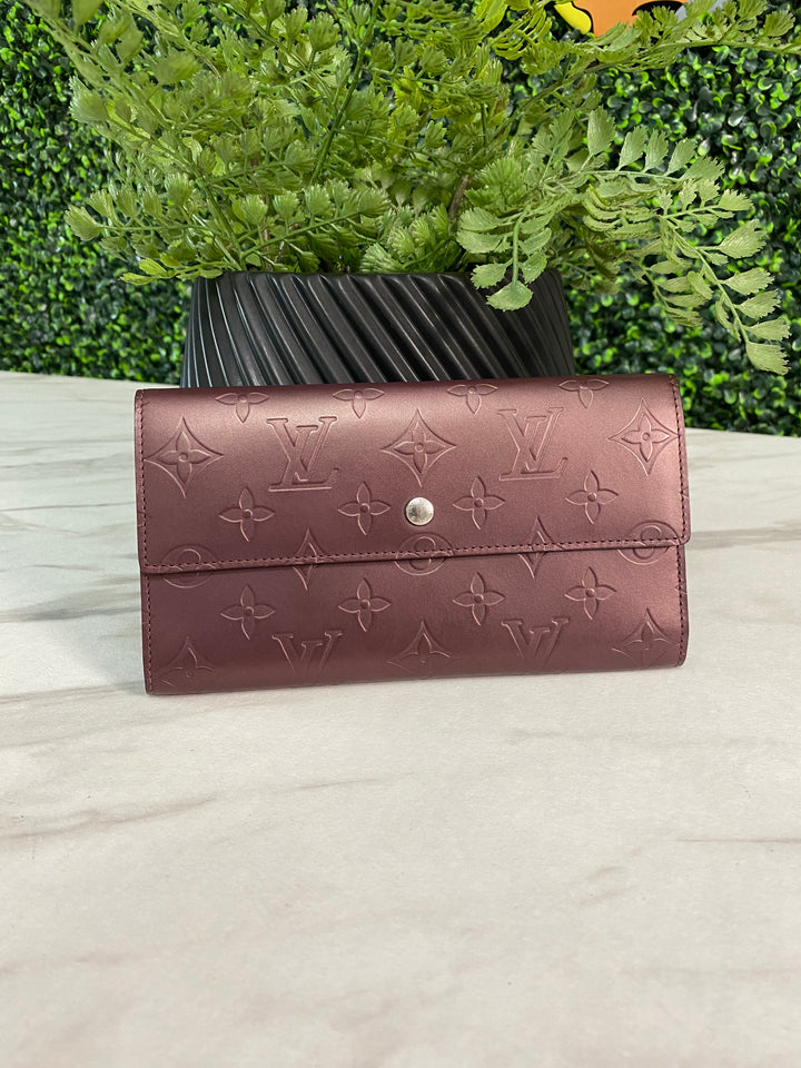 Louis Vuitton Matte Vernis Long Wallet (979)