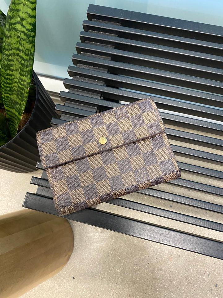 Louis Vuitton Damier Ebene Porte Etui Wallet (1473)