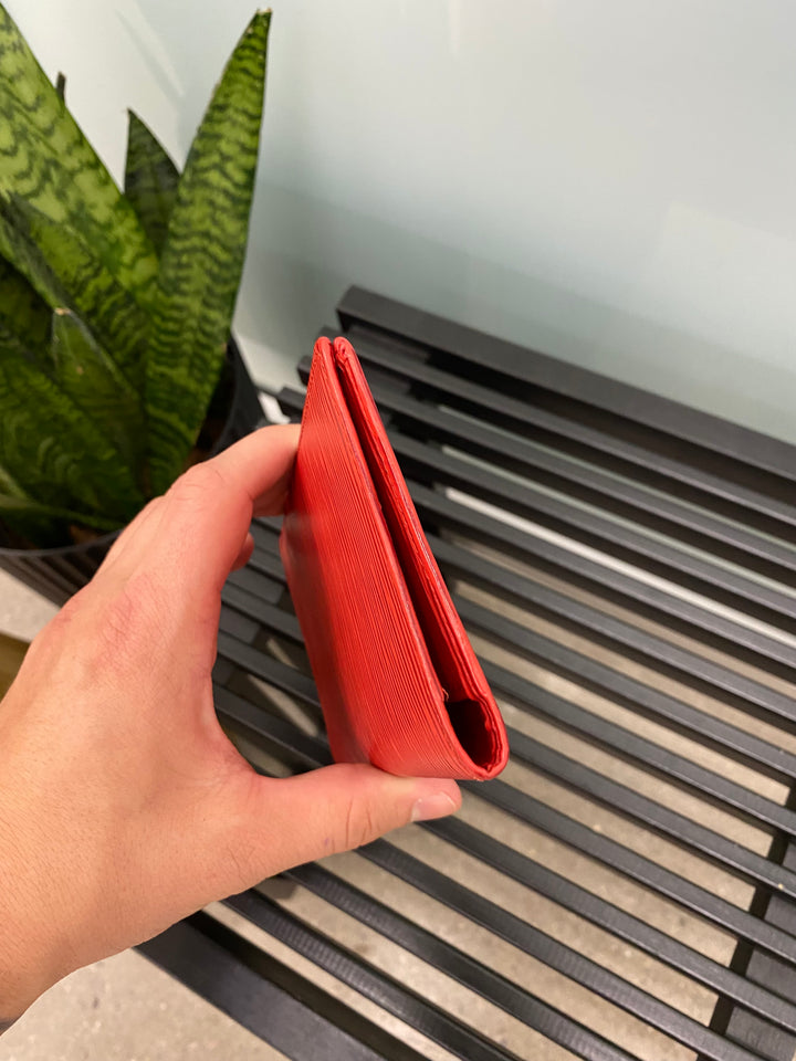 Louis Vuitton Red Epi Long Bifold Wallet (6813)