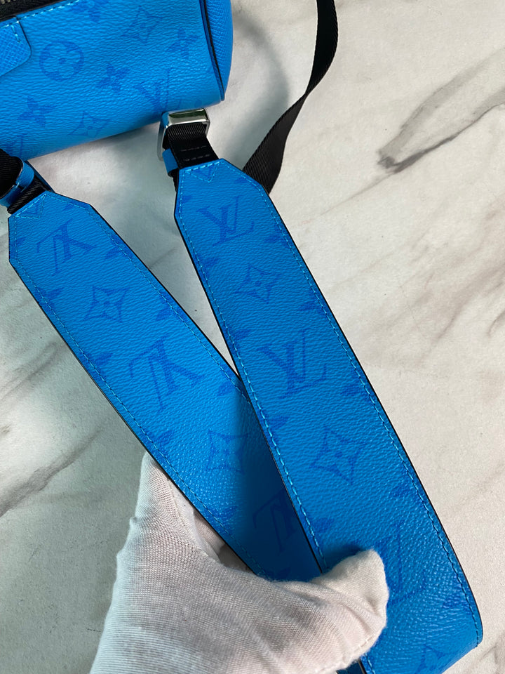 Louis Vuitton Blue Taigarama Outdoor Messenger Bag (2880)