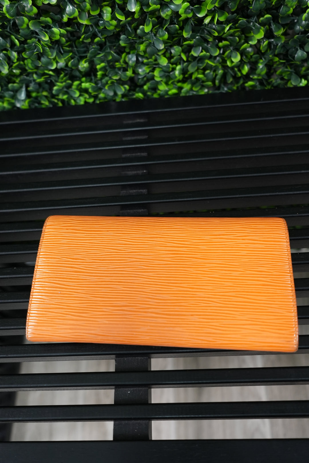 Louis Vuitton Orange Epi Long Wallet