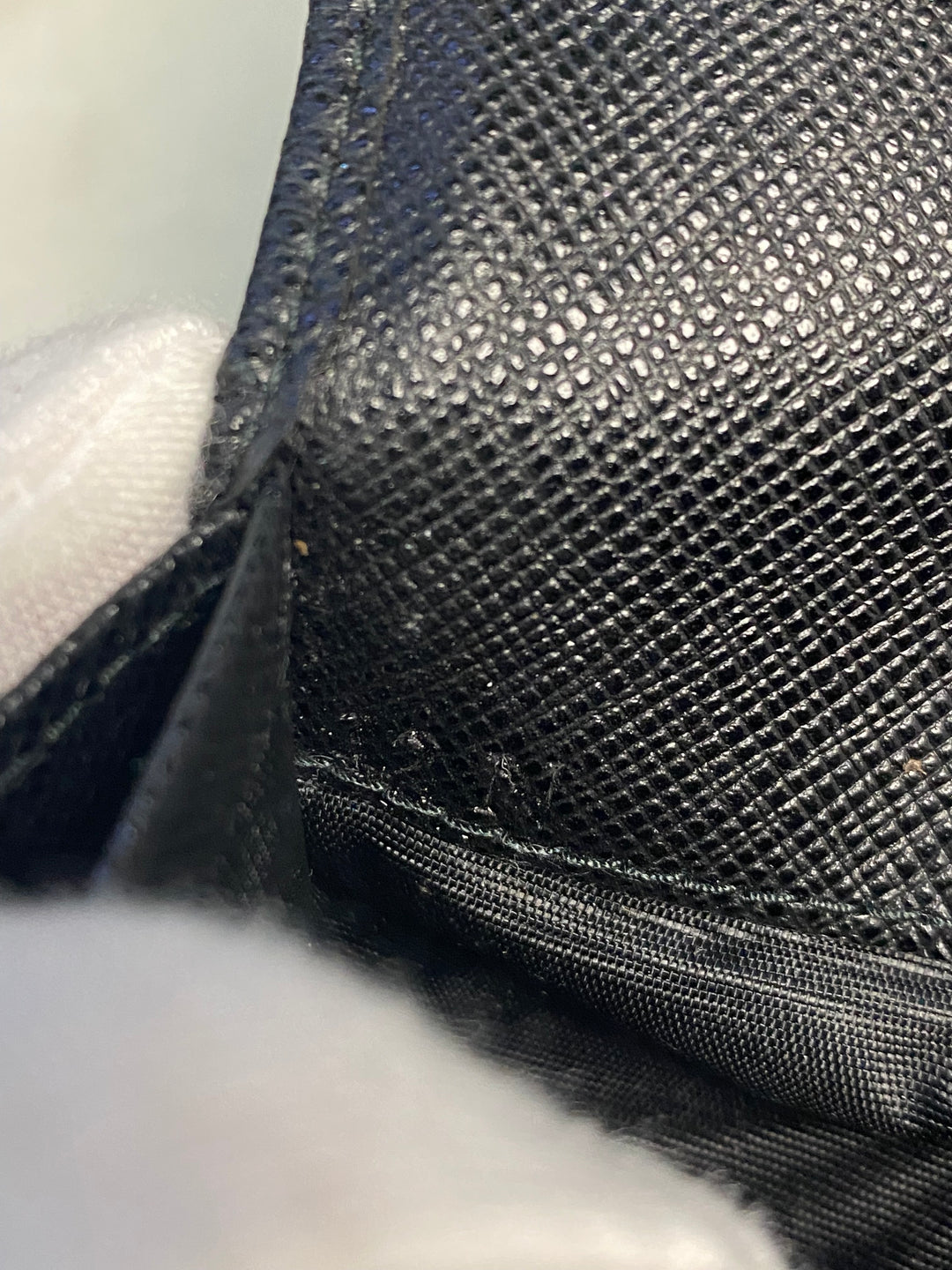 Prada Black Saffiano Bow Long Wallet (9585)