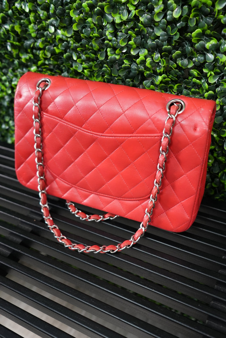 Chanel Matelasse Double Flap Red