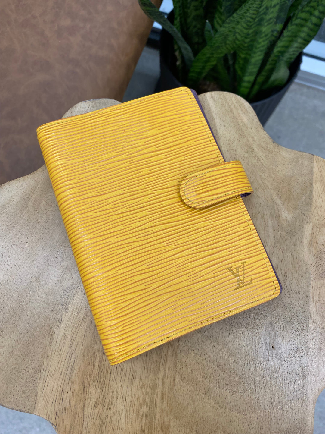 Louis Vuitton Yellow Epi Agenda PM (3894)