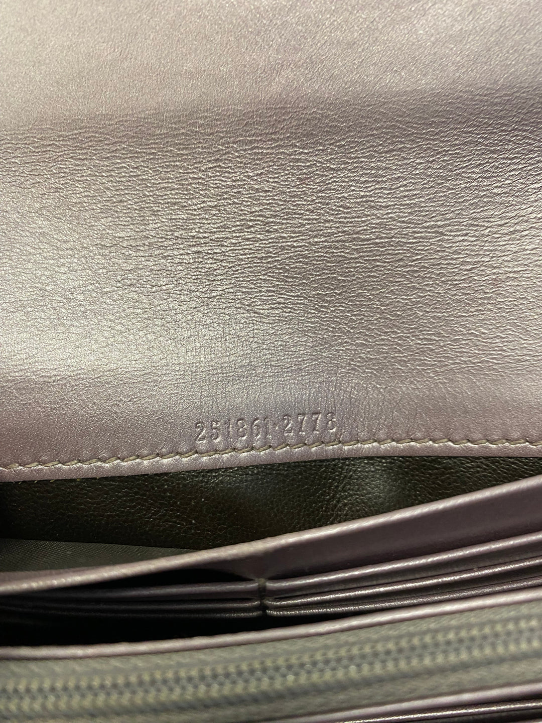 Gucci Metallic Lavender Guccissima Heart Long Wallet (3033)