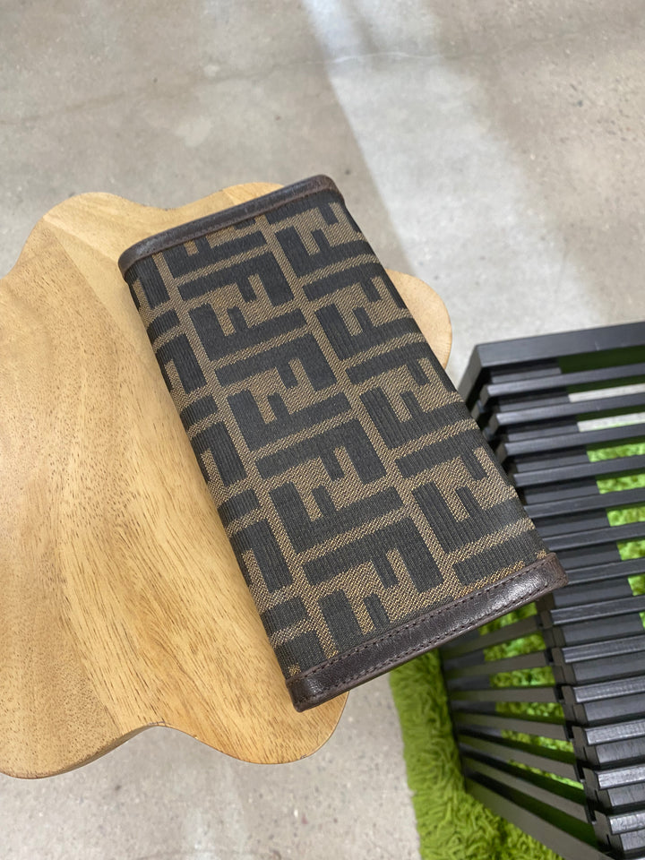 Fendi Zucca Long Flap Wallet (1213)