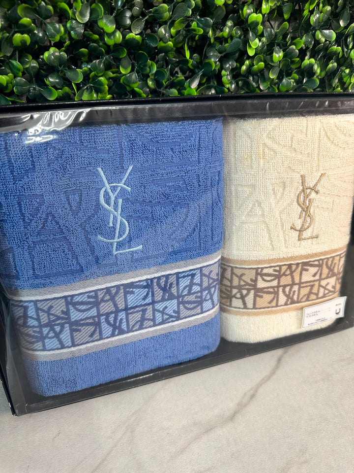 Saint Laurent YSL Two Towel Set (7677)