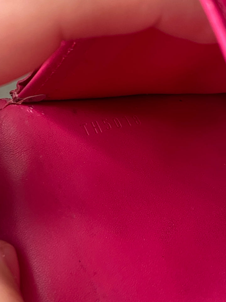 Louis Vuitton Red Vernis Sarah Long Wallet (3923)