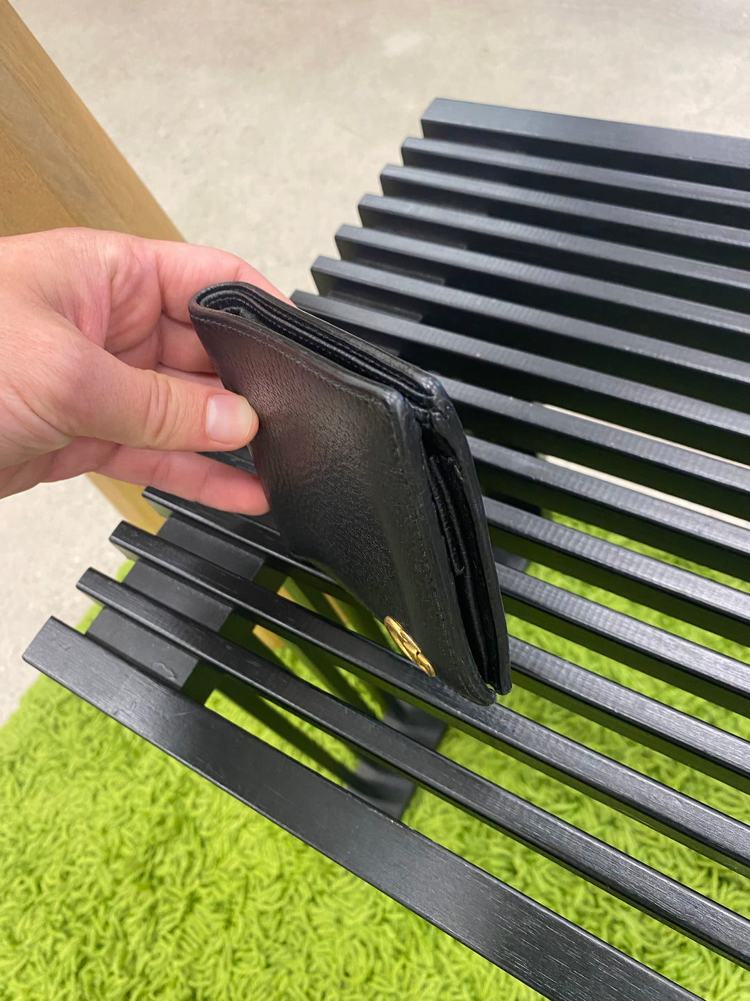 Gucci Black Pebbled Leather Marmont Billfold Wallet (5094)