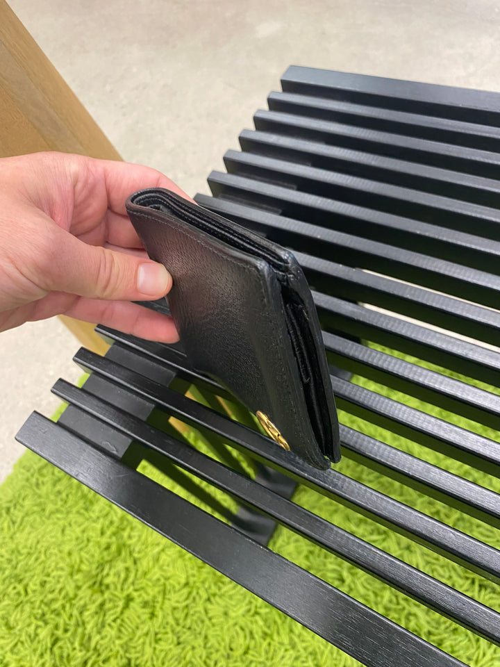 Gucci Black Pebbled Leather Marmont Billfold Wallet (5094)