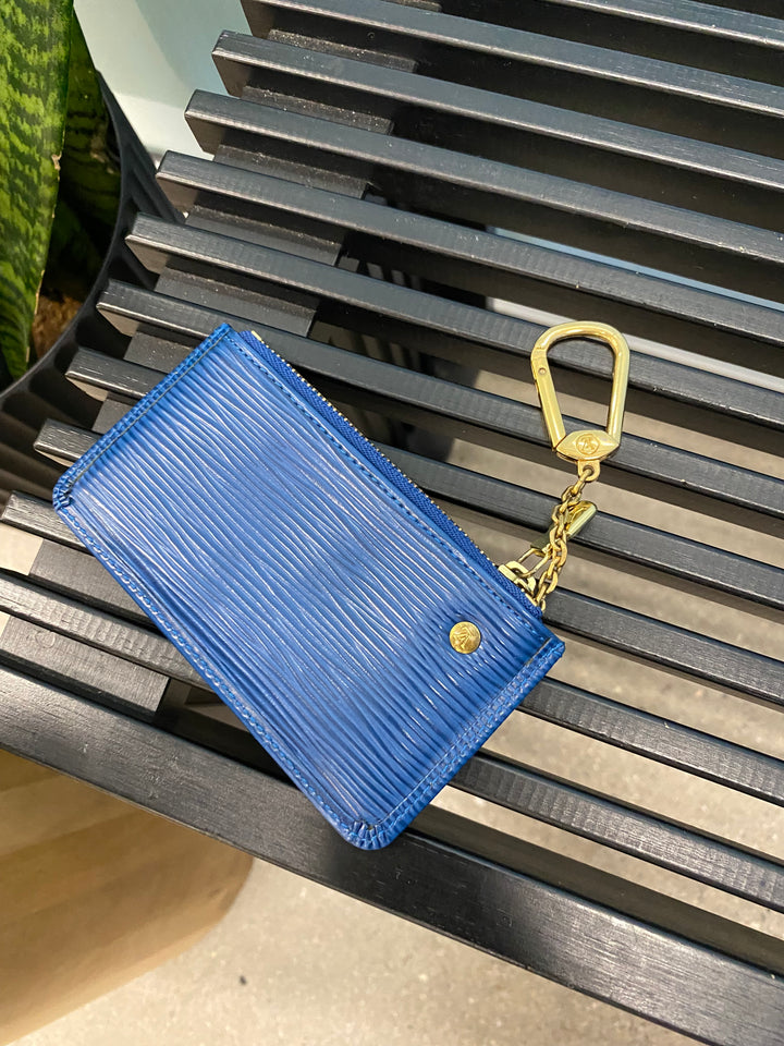 Louis Vuitton Blue Epi Key Cles (4960)