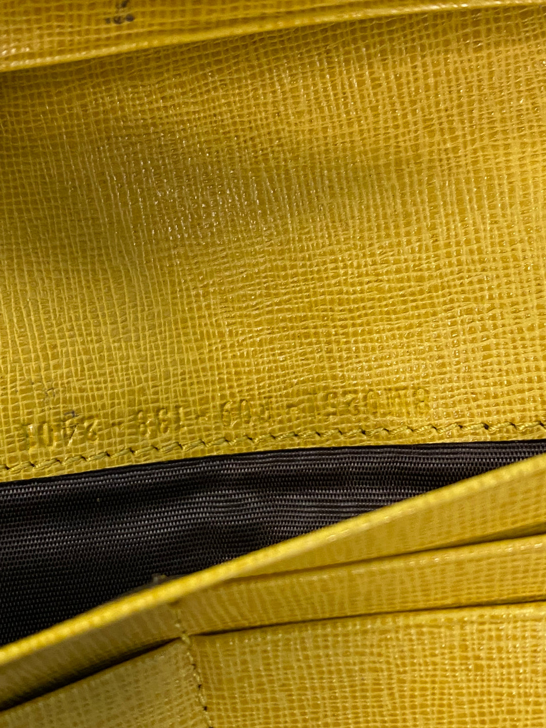 Fendi Yellow Leather Long Wallet (3586)