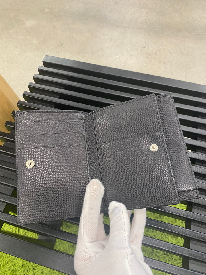 Prada Khaki Nylon Compact Wallet (6287)