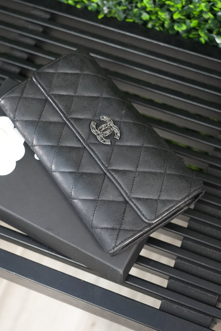 Chanel Timeless Black Long Wallet