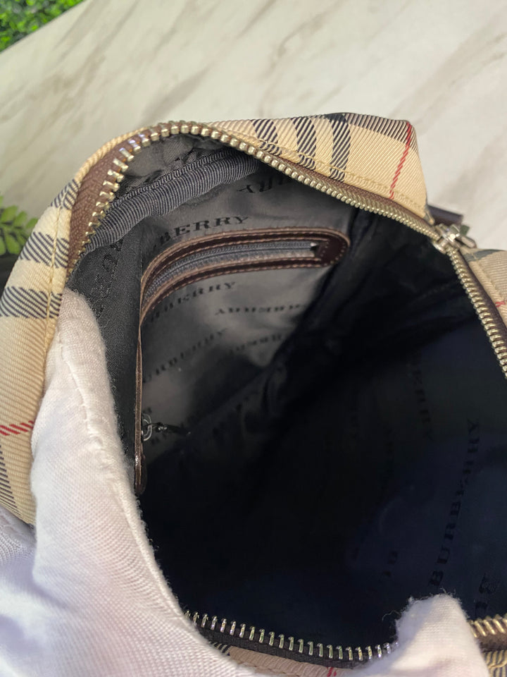 Burberry Novacheck Canvas Crossbody Bag (8619)