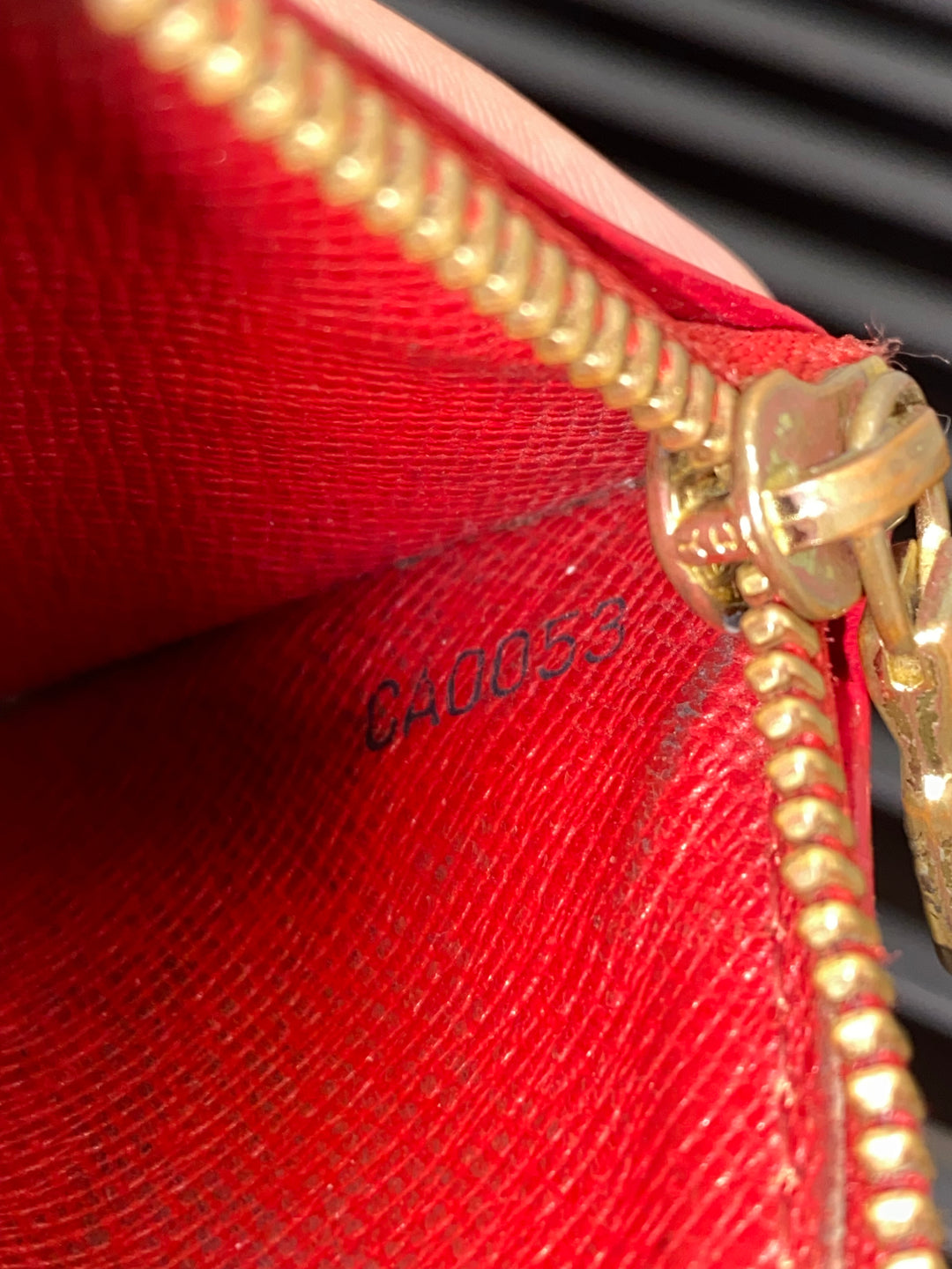 Louis Vuitton Red Epi Key Cles (0566)