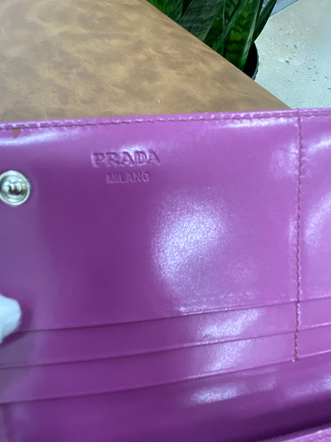 Prada Purple Nylon Long Wallet (5333)