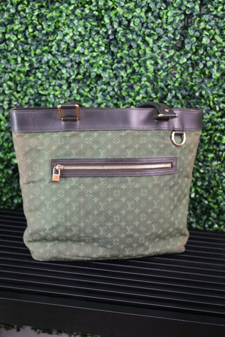 Louis Vuitton Navy Green Handbag