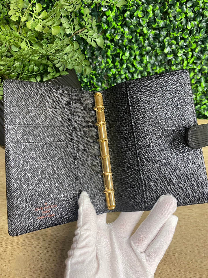 Louis Vuitton Black Epi Agenda PM (4641)