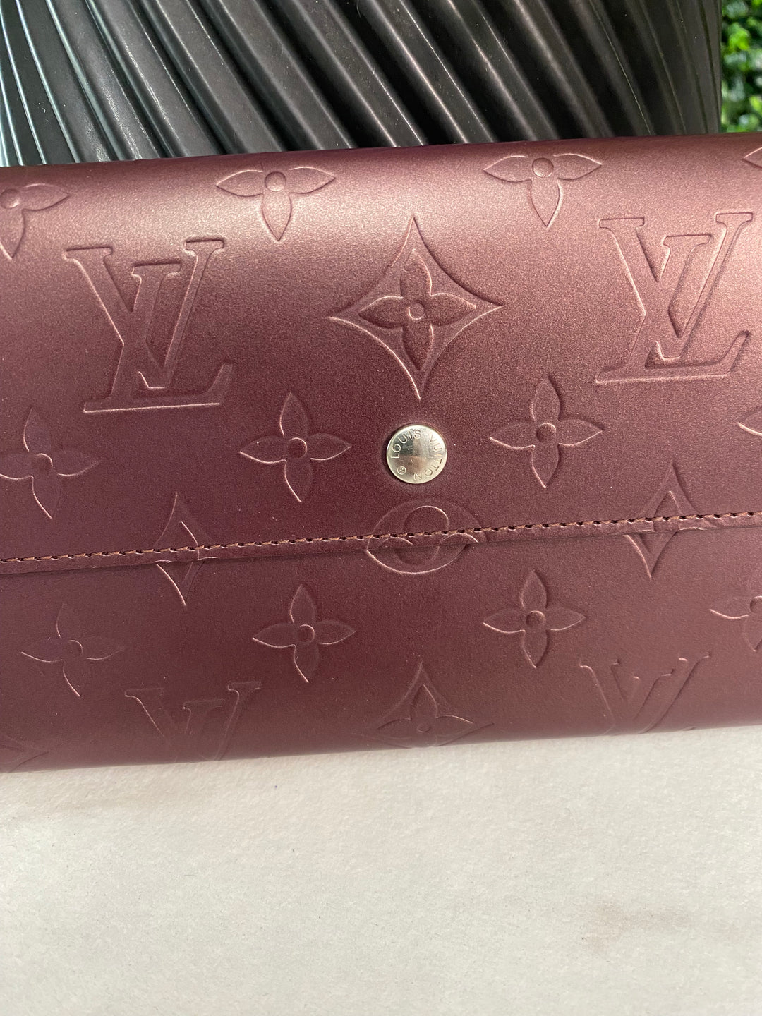 Louis Vuitton Matte Vernis Long Wallet (979)