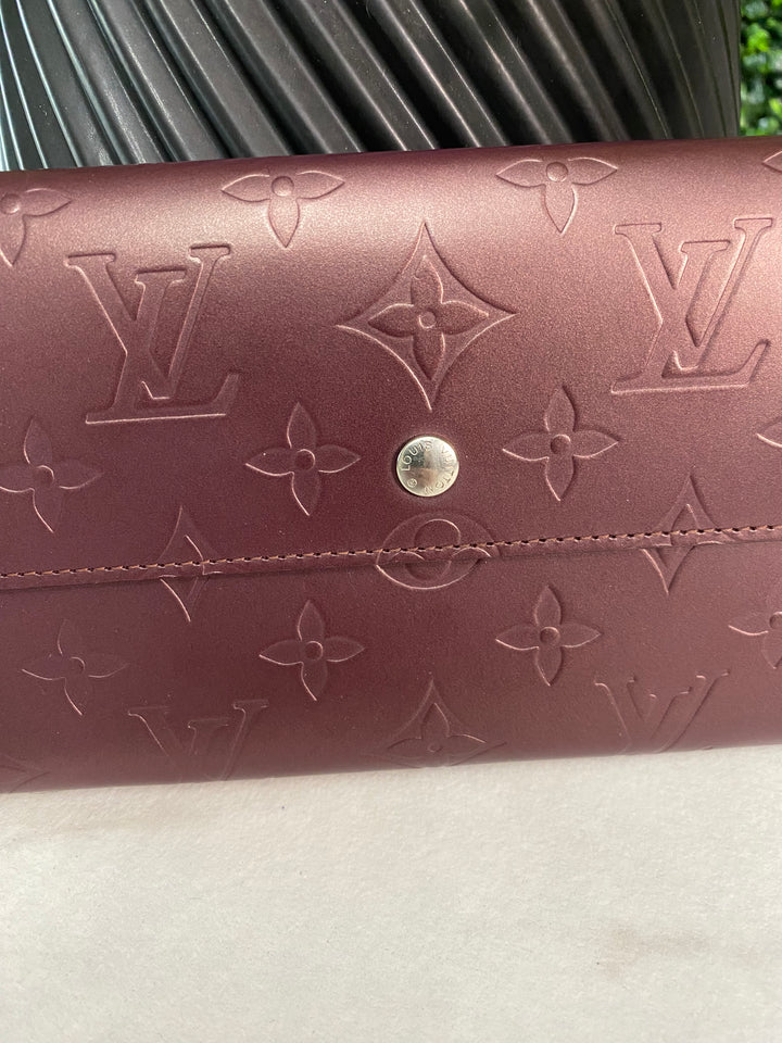 Louis Vuitton Matte Vernis Long Wallet (979)