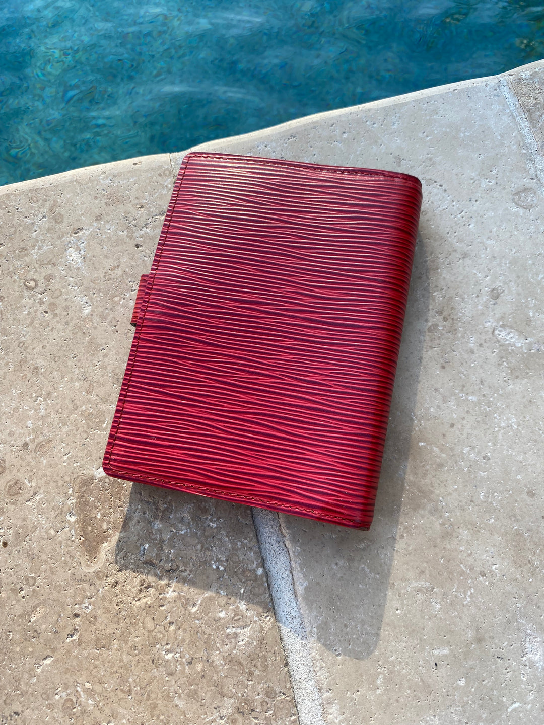 Louis Vuitton Red Epi Agenda PM (3909)