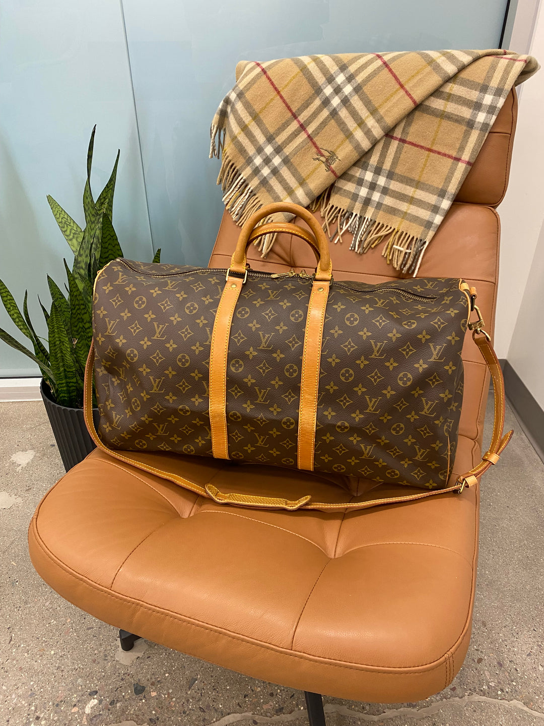 Louis Vuitton Monogram Keepall Bandouliere 55