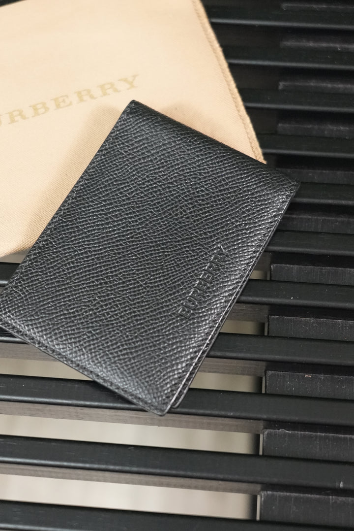 Burberry Black Leather Wallet Insert