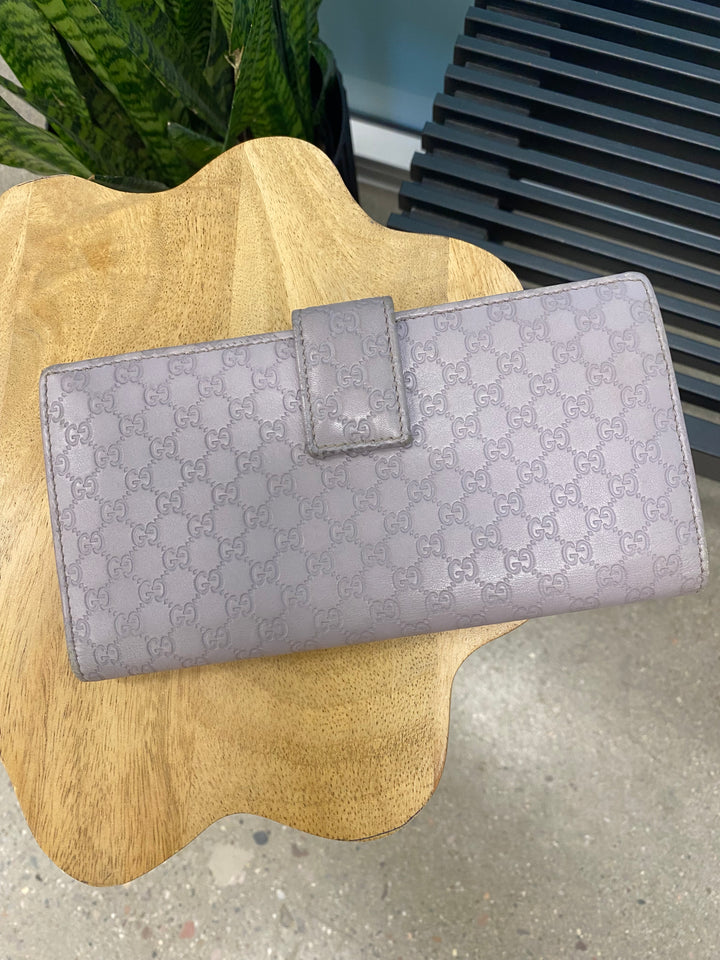 Gucci Grey Guccissima Long Wallet (5933)