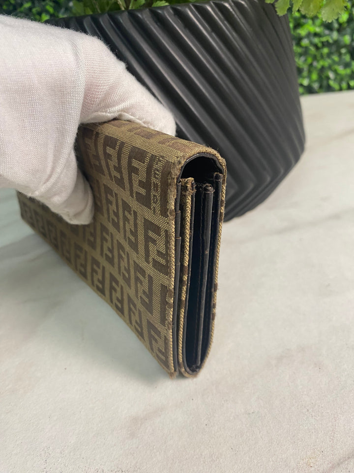 Fendi Zucchino Canvas Long Wallet (4132)