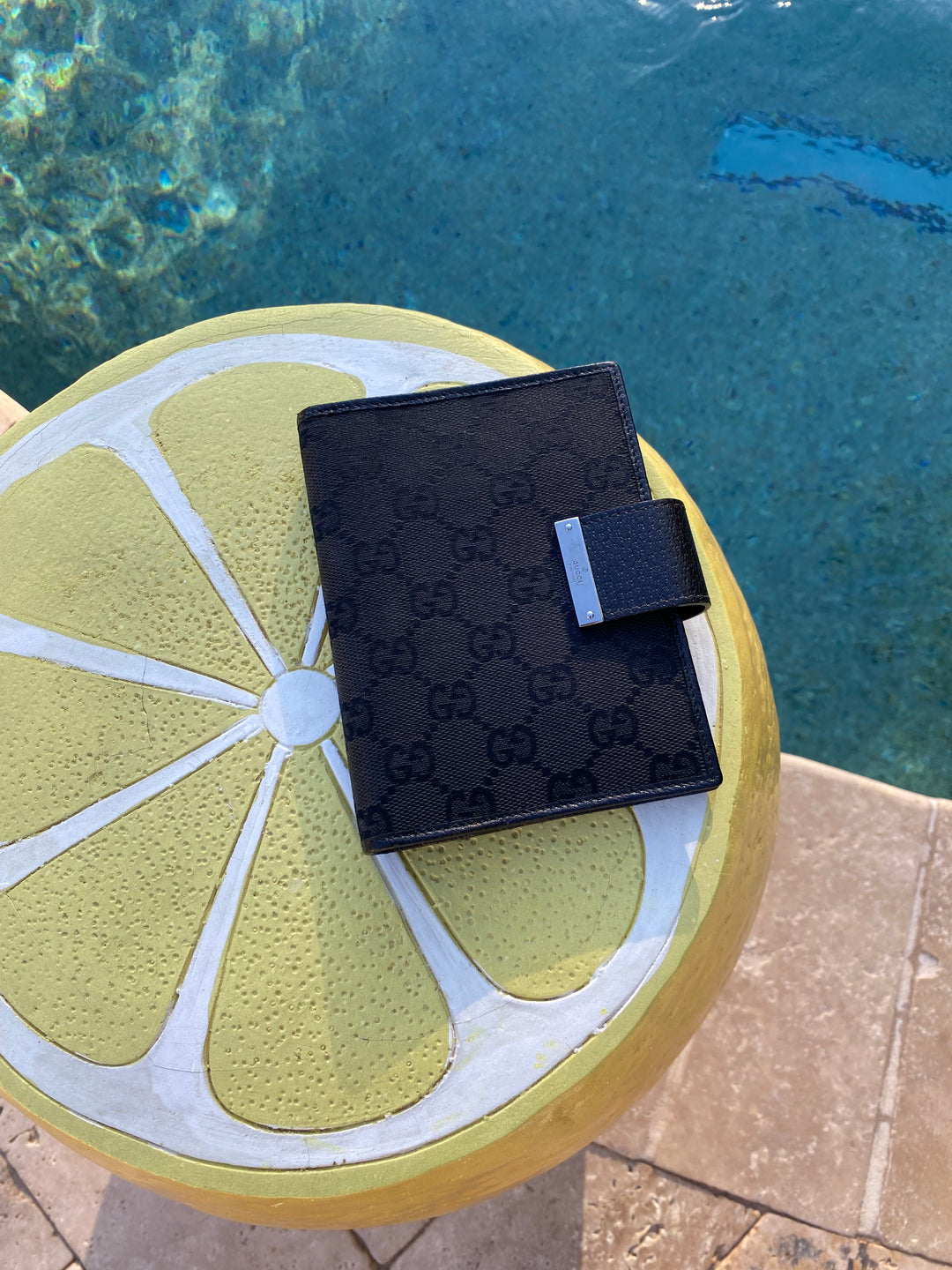Gucci Black GG Canvas Agenda PM (3530)