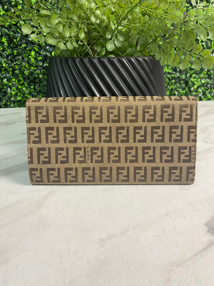 Fendi Zucchino Canvas Long Wallet (4132)