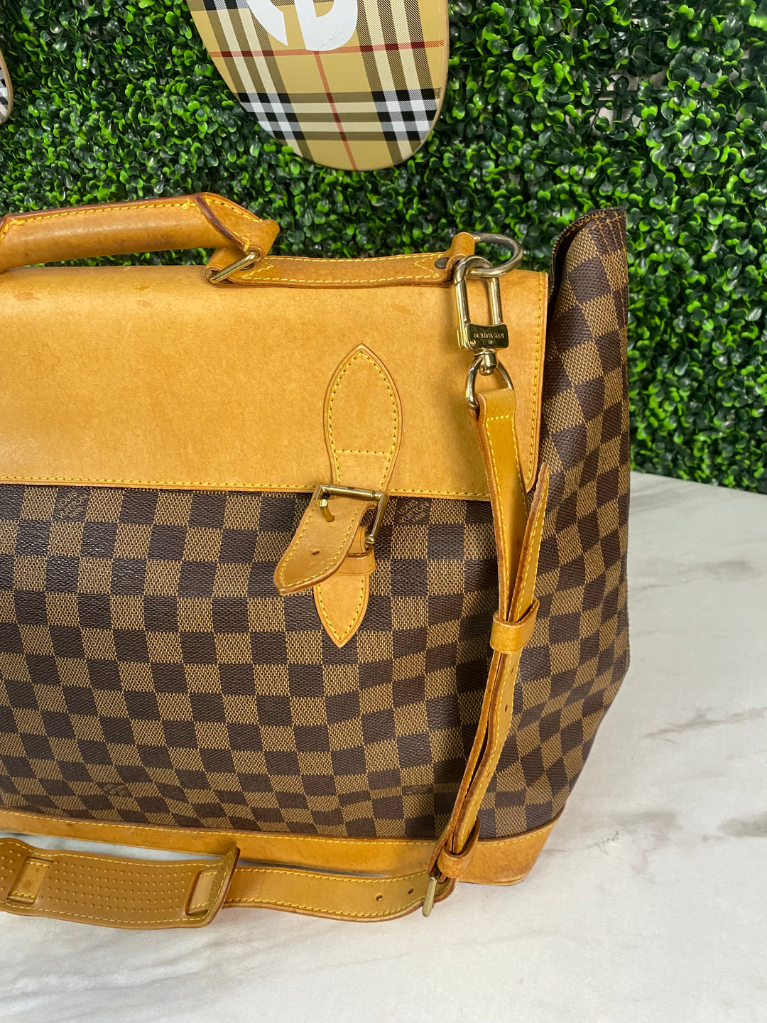 Louis Vuitton Damier Ebene Clipper Luggage Bag (4323)