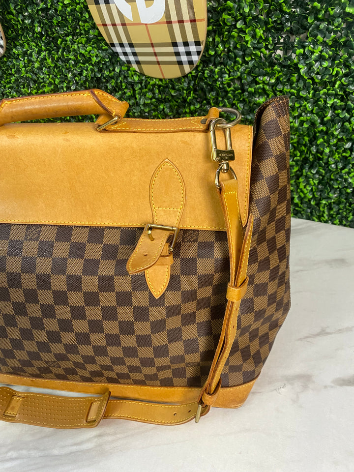 Louis Vuitton Damier Ebene Clipper Luggage Bag (4323)