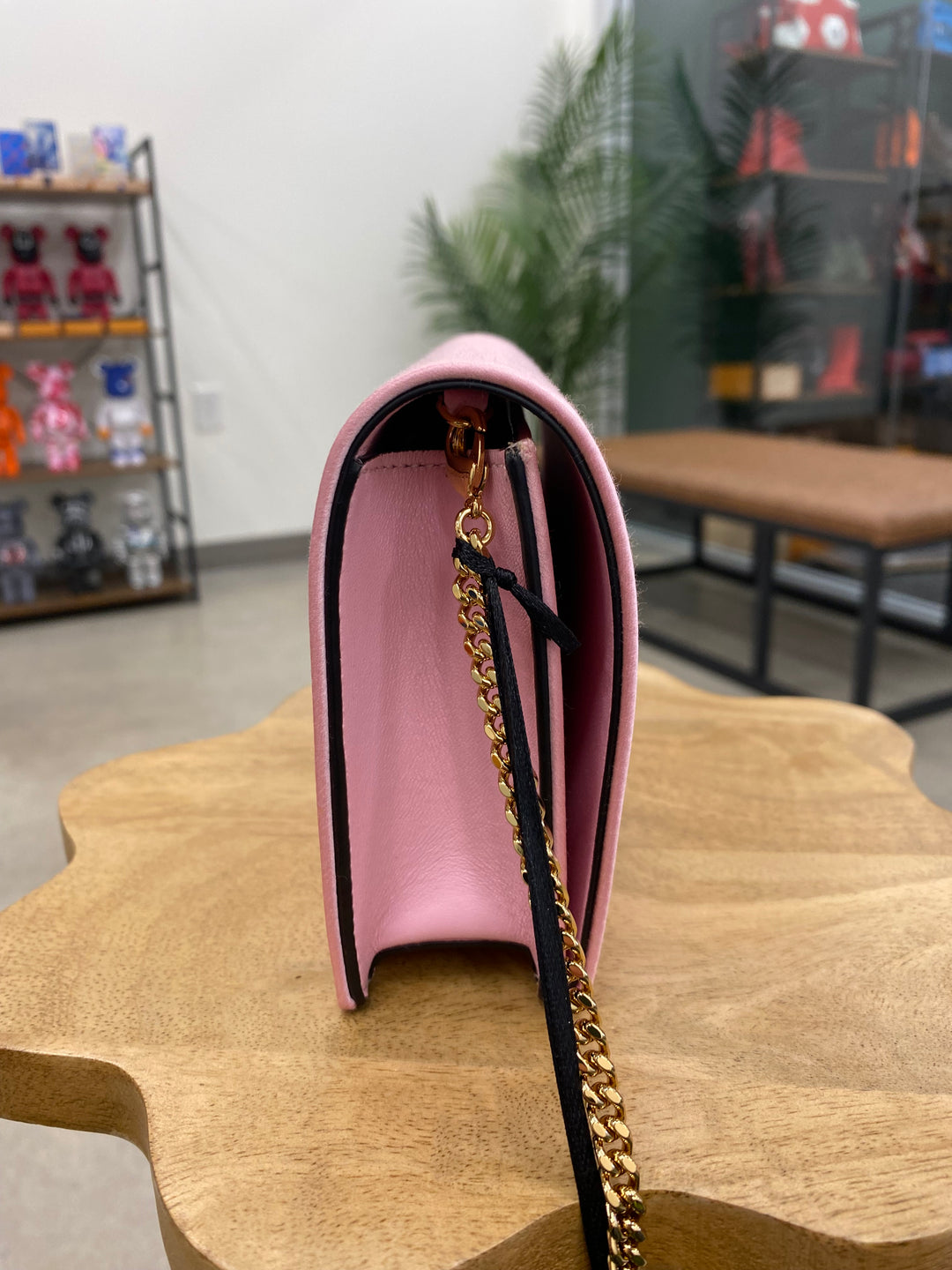 Versace Pink Silk La Medusa Shoulder Bag (0730)