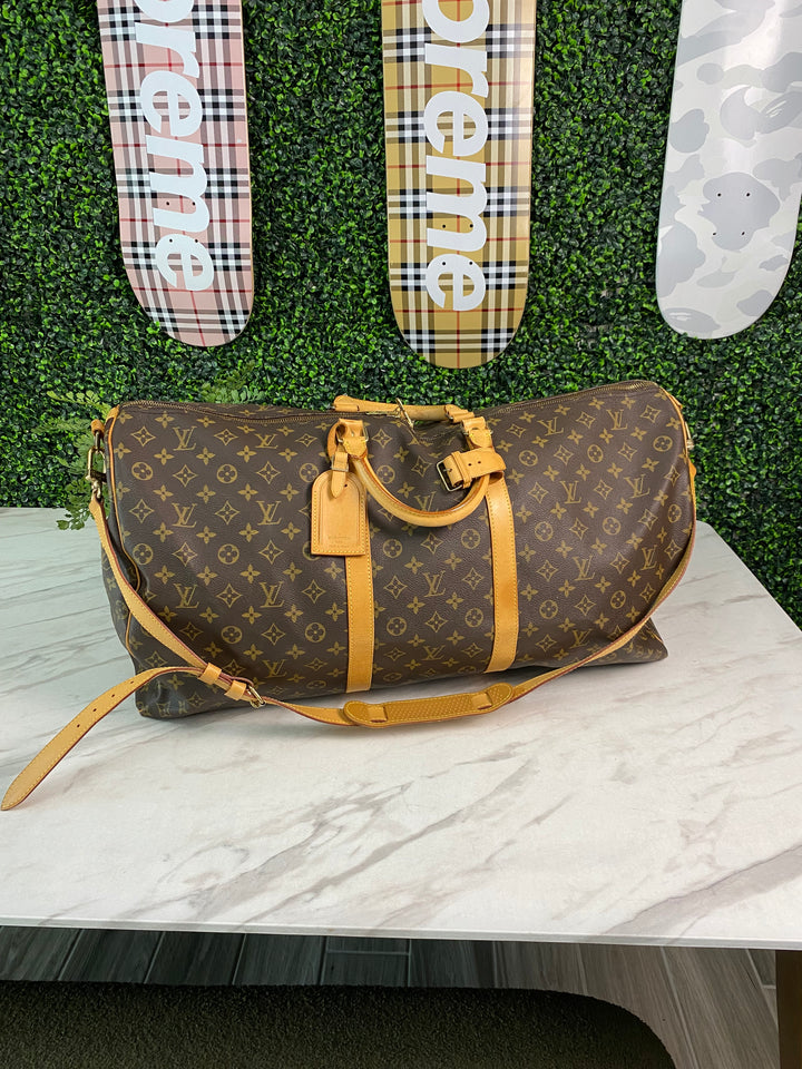Louis Vuitton Monogram Keepall Bandouliere 60 (0647)