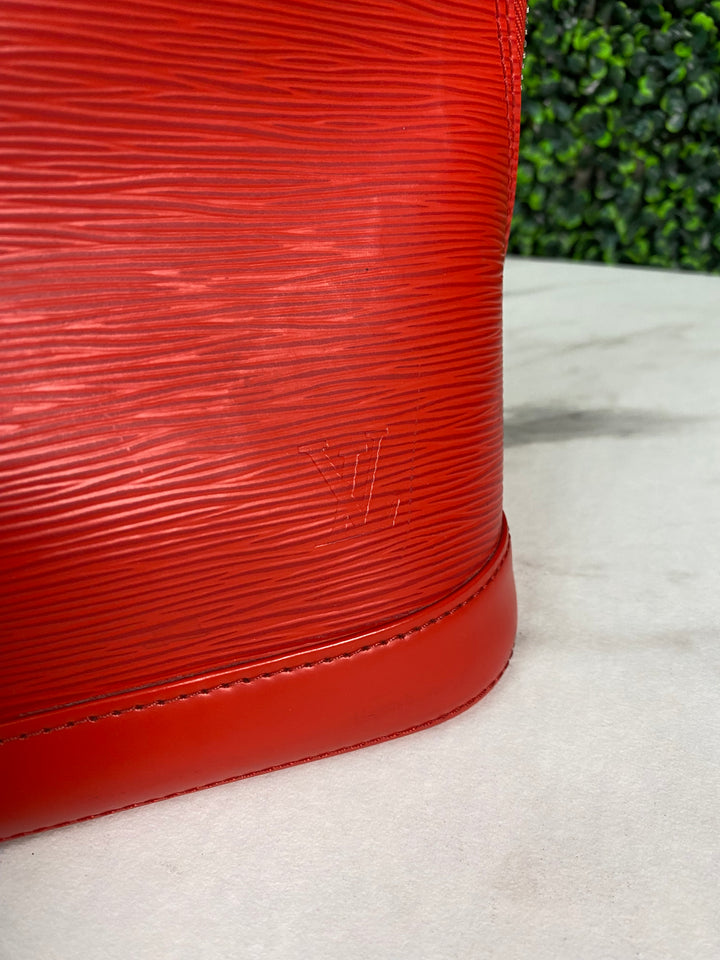 Louis Vuitton Red Epi Alma PM (7819)